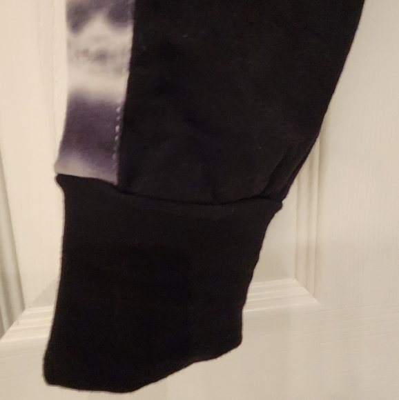 MONROW Sporty Sweatpants w/ Tie-Dye Side Panels in Blk size XS - Picture 7 of 11
